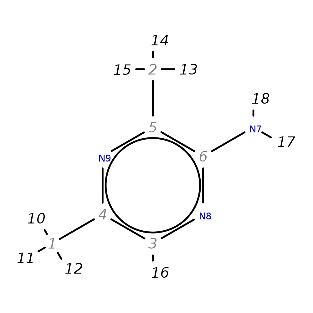 InChI=1S/C6H9N3/c1-4-3-8-6(7)5(2)9-4/h3H,1-2H3,(H2,7,8)