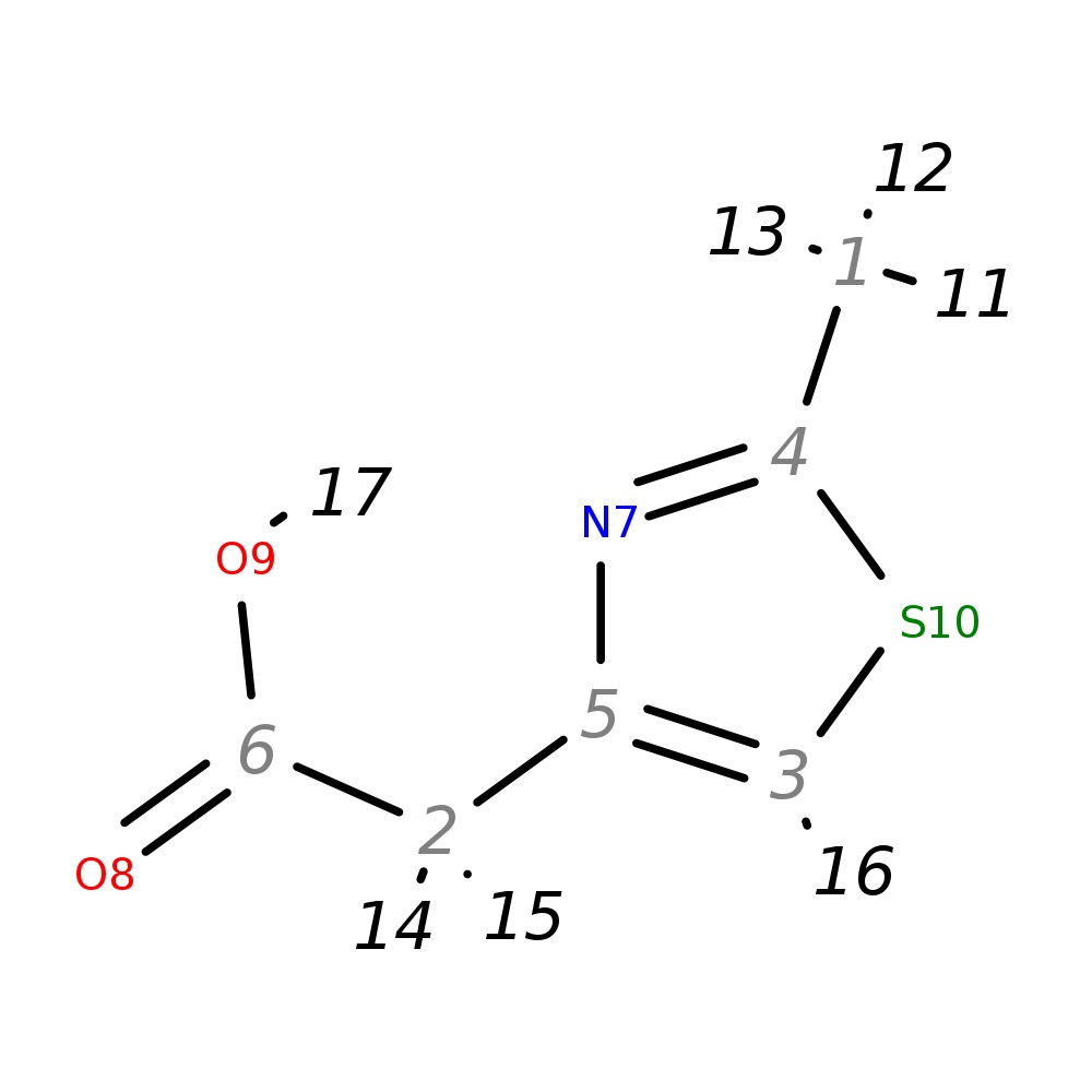 InChI=1S/C6H7NO2S/c1-4-7-5(3-10-4)2-6(8)9/h3H,2H2,1H3,(H,8,9)