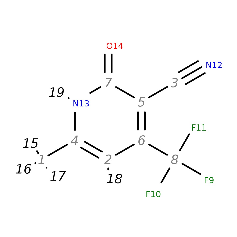 InChI=1S/C8H5F3N2O/c1-4-2-6(8(9,10)11)5(3-12)7(14)13-4/h2H,1H3,(H,13,14)