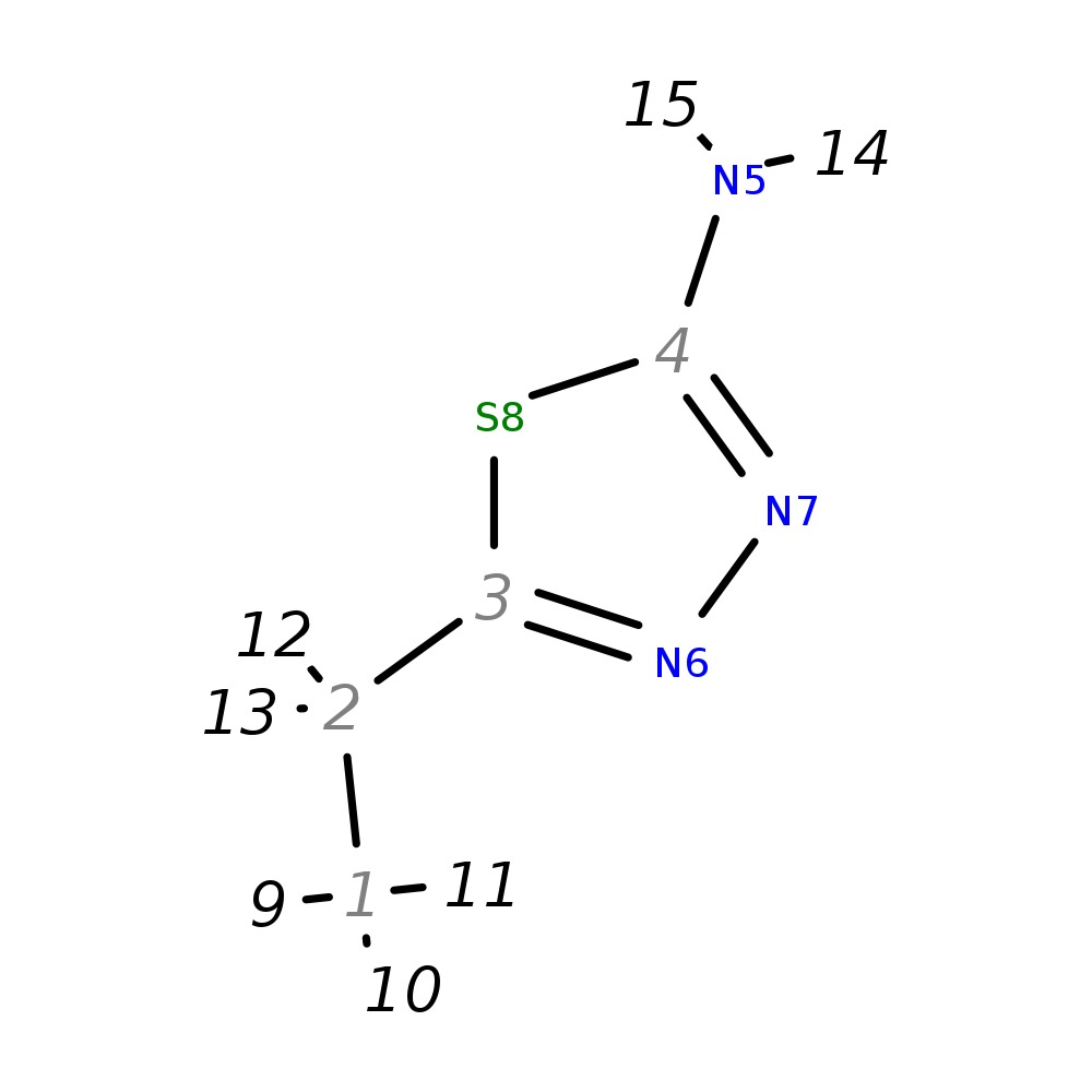 InChI=1S/C4H7N3S/c1-2-3-6-7-4(5)8-3/h2H2,1H3,(H2,5,7)