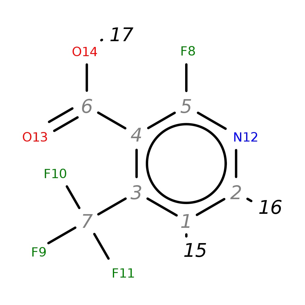 InChI=1S/C7H3F4NO2/c8-5-4(6(13)14)3(1-2-12-5)7(9,10)11/h1-2H,(H,13,14)