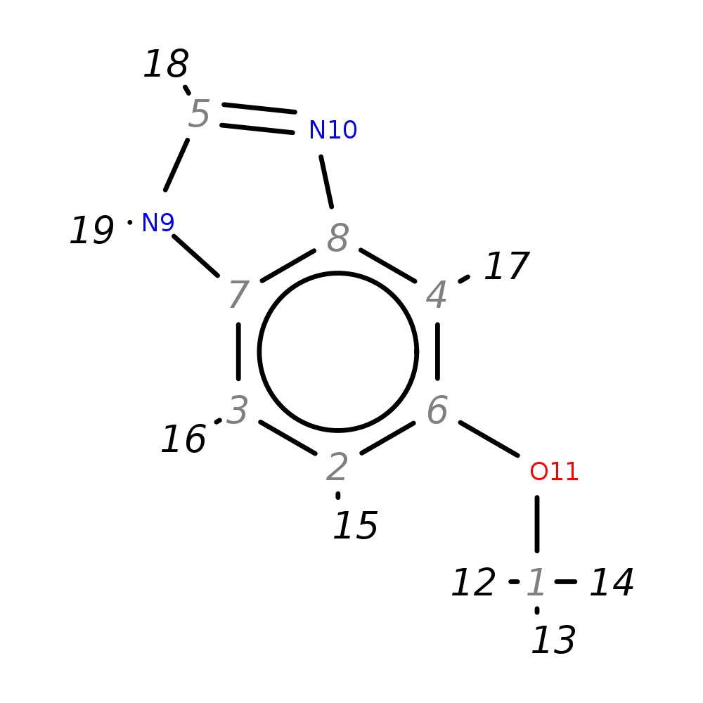 InChI=1S/C8H8N2O/c1-11-6-2-3-7-8(4-6)10-5-9-7/h2-5H,1H3,(H,9,10)
