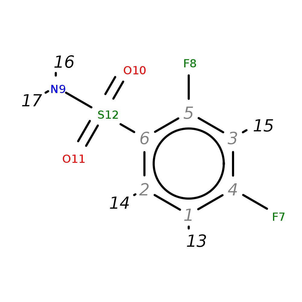 InChI=1S/C6H5F2NO2S/c7-4-1-2-6(5(8)3-4)12(9,10)11/h1-3H,(H2,9,10,11)