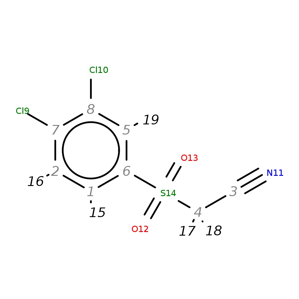 InChI=1S/C8H5Cl2NO2S/c9-7-2-1-6(5-8(7)10)14(12,13)4-3-11/h1-2,5H,4H2