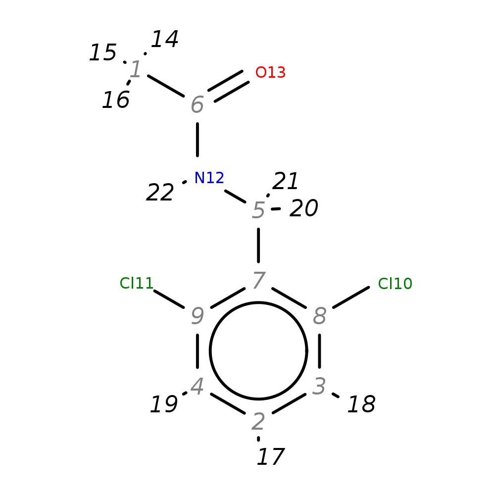 InChI=1S/C9H9Cl2NO/c1-6(13)12-5-7-8(10)3-2-4-9(7)11/h2-4H,5H2,1H3,(H,12,13)