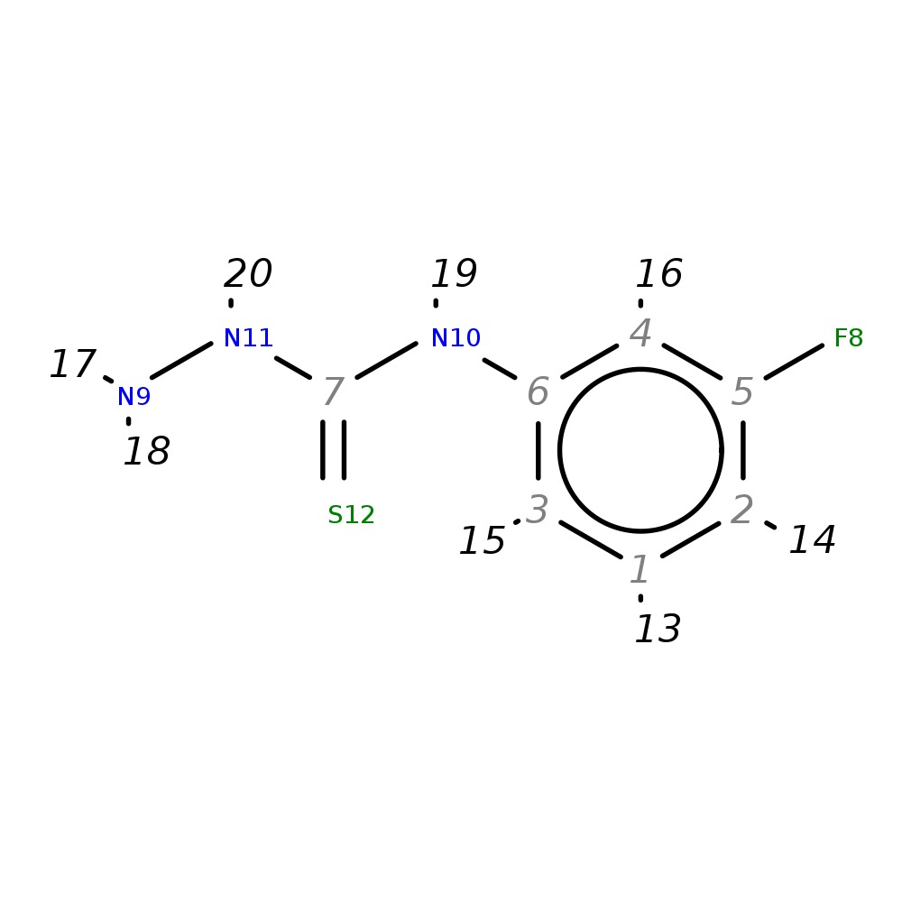 InChI=1S/C7H8FN3S/c8-5-2-1-3-6(4-5)10-7(12)11-9/h1-4H,9H2,(H2,10,11,12)