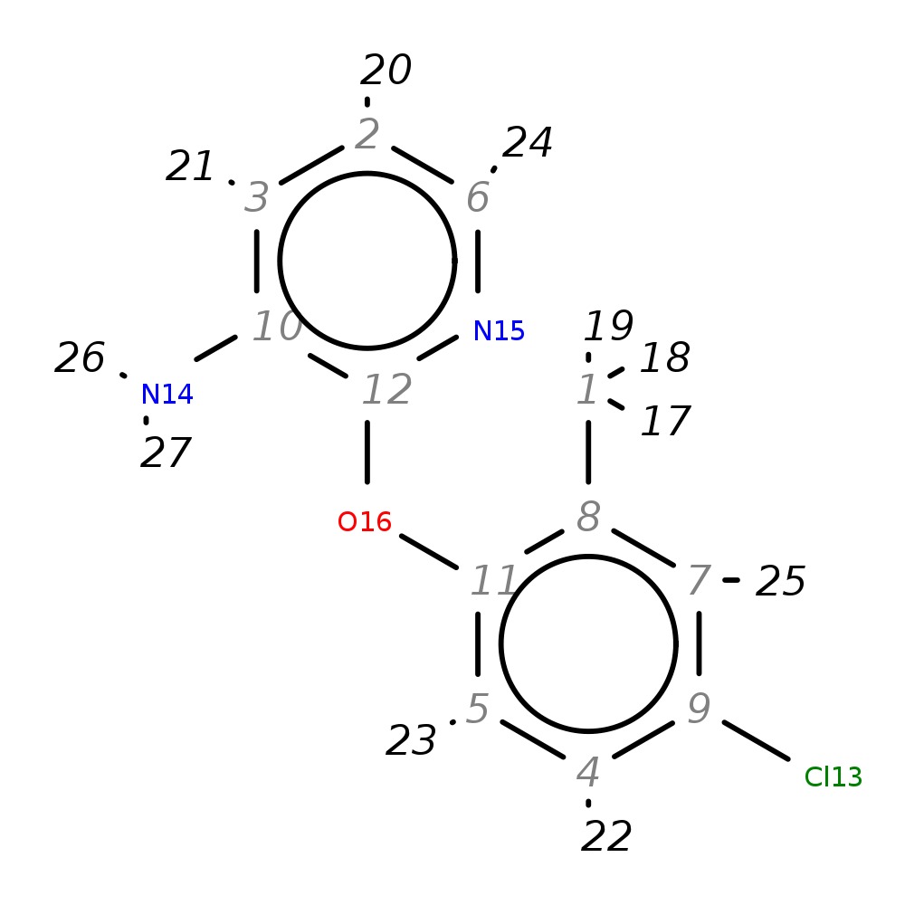 InChI=1S/C12H11ClN2O/c1-8-7-9(13)4-5-11(8)16-12-10(14)3-2-6-15-12/h2-7H,14H2,1H3