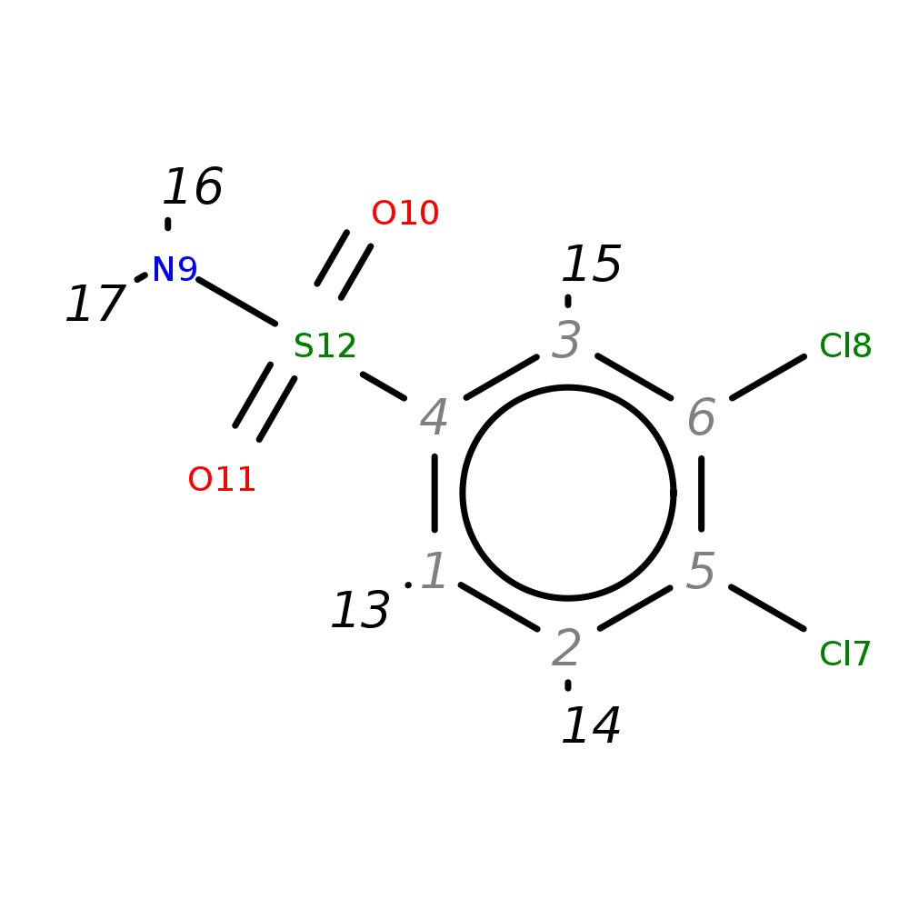 InChI=1S/C6H5Cl2NO2S/c7-5-2-1-4(3-6(5)8)12(9,10)11/h1-3H,(H2,9,10,11)