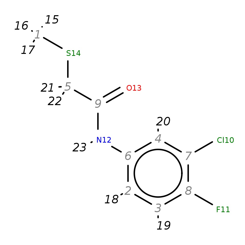 InChI=1S/C9H9ClFNOS/c1-14-5-9(13)12-6-2-3-8(11)7(10)4-6/h2-4H,5H2,1H3,(H,12,13)