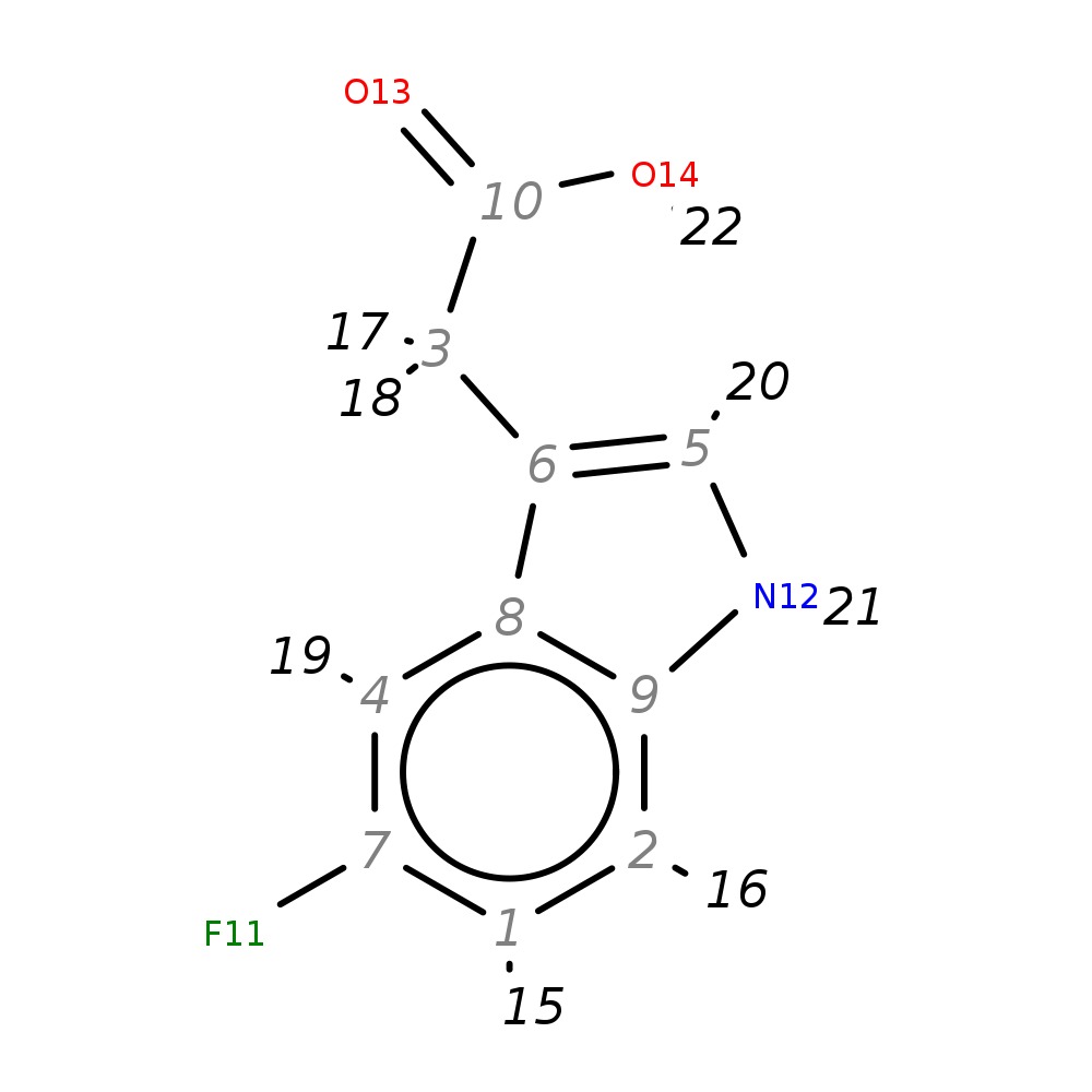 InChI=1S/C10H8FNO2/c11-7-1-2-9-8(4-7)6(5-12-9)3-10(13)14/h1-2,4-5,12H,3H2,(H,13,14)