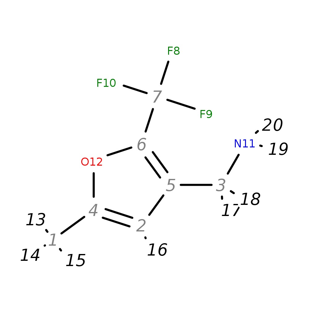 InChI=1S/C7H8F3NO/c1-4-2-5(3-11)6(12-4)7(8,9)10/h2H,3,11H2,1H3