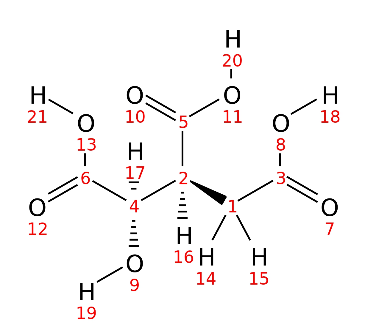 InChI=1S/C6H8O7/c7-3(8)1-2(5(10)11)4(9)6(12)13/h2,4,9H,1H2,(H,7,8)(H,10,11)(H,12,13)/t2-,4-/m1/s1