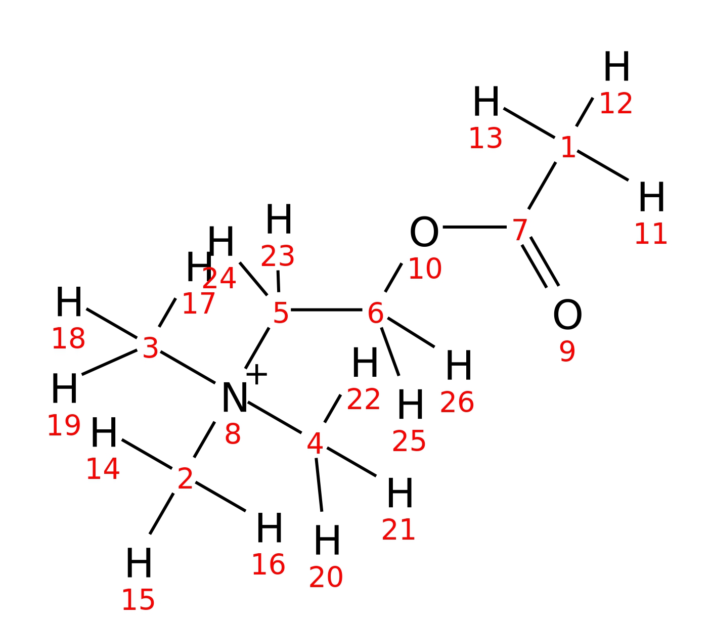 InChI=1S/C7H16NO2/c1-7(9)10-6-5-8(2,3)4/h5-6H2,1-4H3/q+1