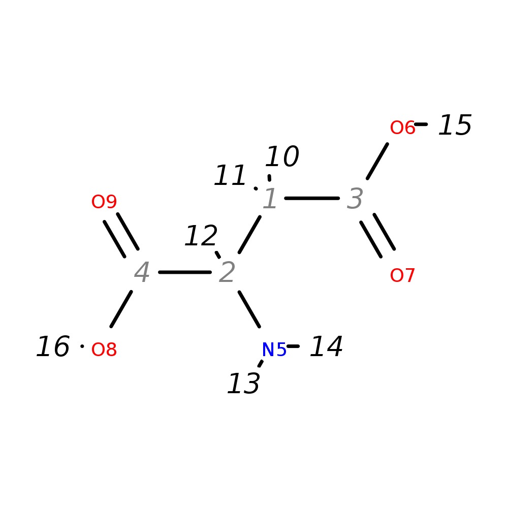 InChI=1S/C4H7NO4/c5-2(4(8)9)1-3(6)7/h2H,1,5H2,(H,6,7)(H,8,9)/t2-/m1/s1