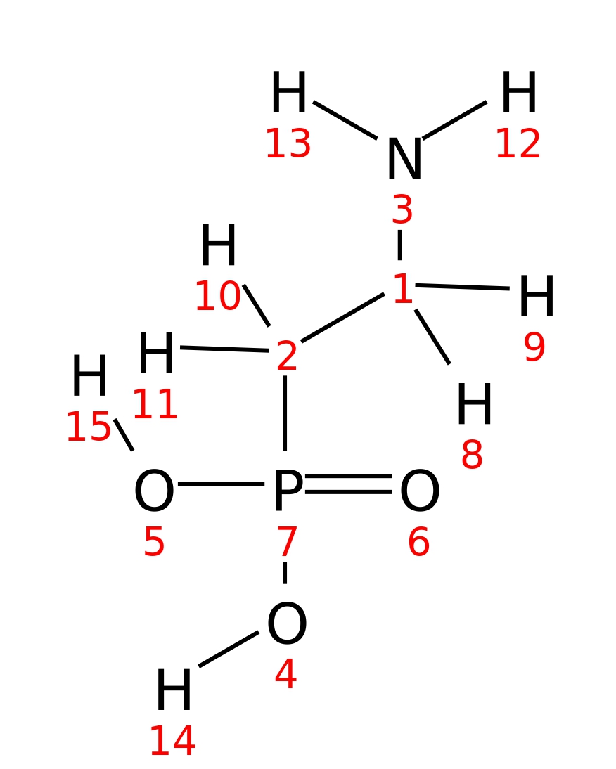 InChI=1S/C2H8NO3P/c3-1-2-7(4,5)6/h1-3H2,(H2,4,5,6)