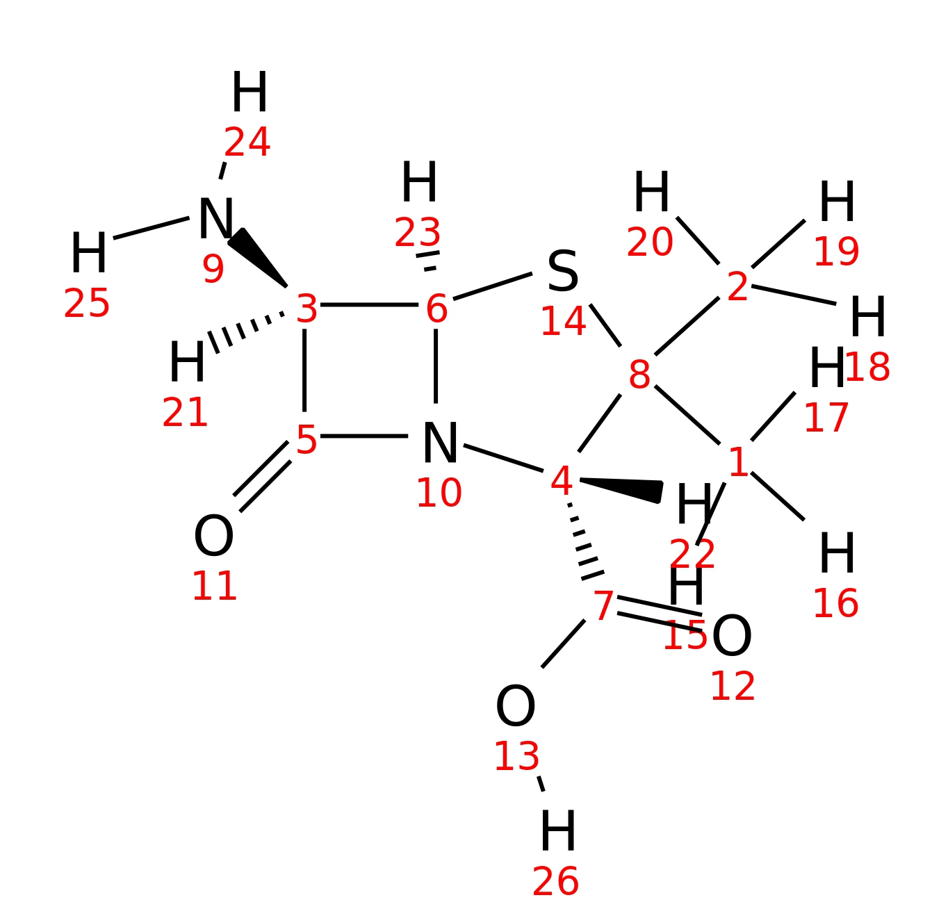 InChI=1S/C8H12N2O3S/c1-8(2)4(7(12)13)10-5(11)3(9)6(10)14-8/h3-4,6H,9H2,1-2H3,(H,12,13)/t3-,4+,6-/m1/s1