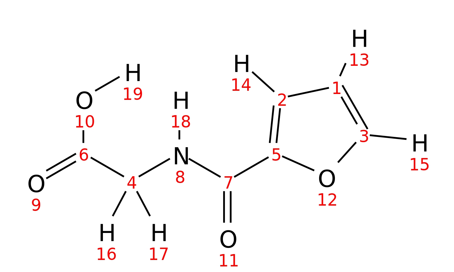 InChI=1S/C7H7NO4/c9-6(10)4-8-7(11)5-2-1-3-12-5/h1-3H,4H2,(H,8,11)(H,9,10)