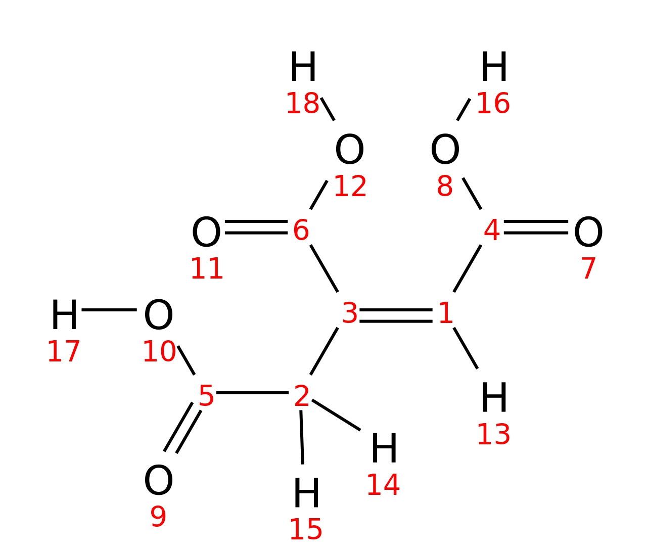 InChI=1S/C6H6O6/c7-4(8)1-3(6(11)12)2-5(9)10/h1H,2H2,(H,7,8)(H,9,10)(H,11,12)/b3-1-