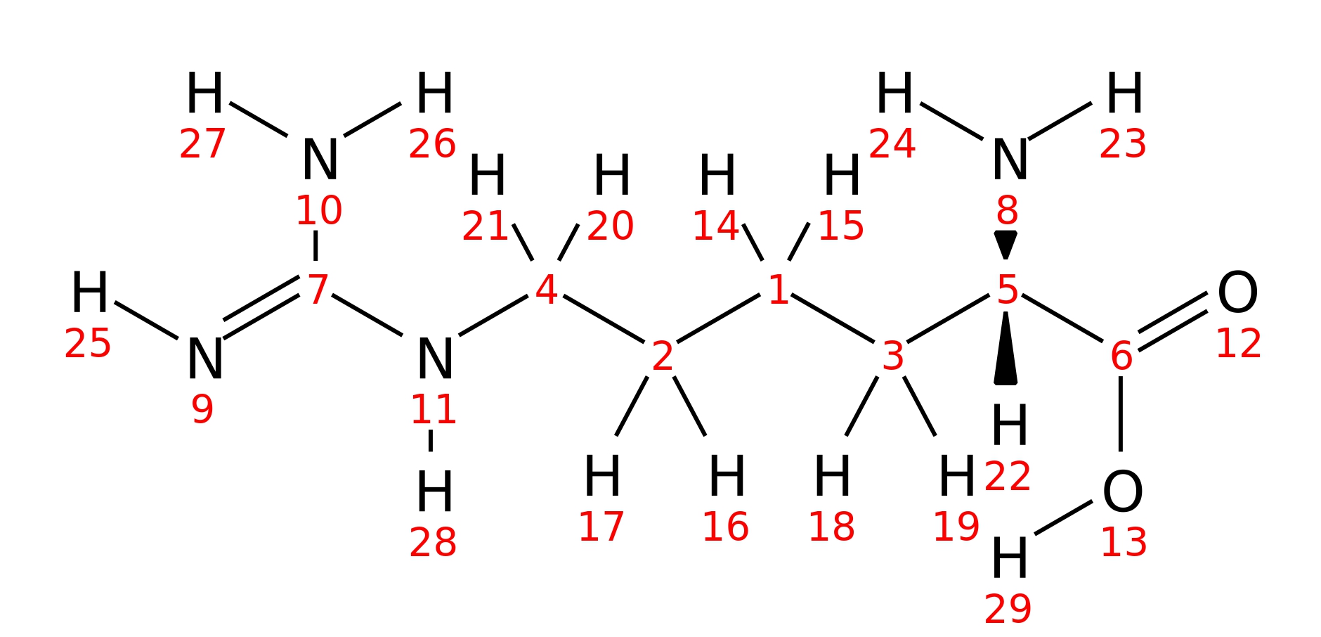 InChI=1S/C7H16N4O2/c8-5(6(12)13)3-1-2-4-11-7(9)10/h5H,1-4,8H2,(H,12,13)(H4,9,10,11)/t5-/m0/s1