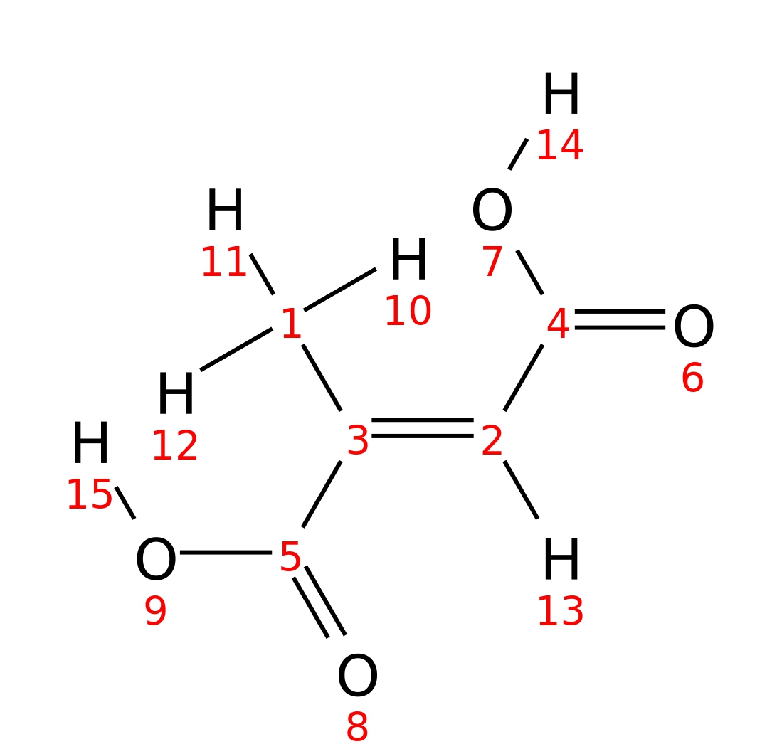 InChI=1S/C5H6O4/c1-3(5(8)9)2-4(6)7/h2H,1H3,(H,6,7)(H,8,9)/b3-2+