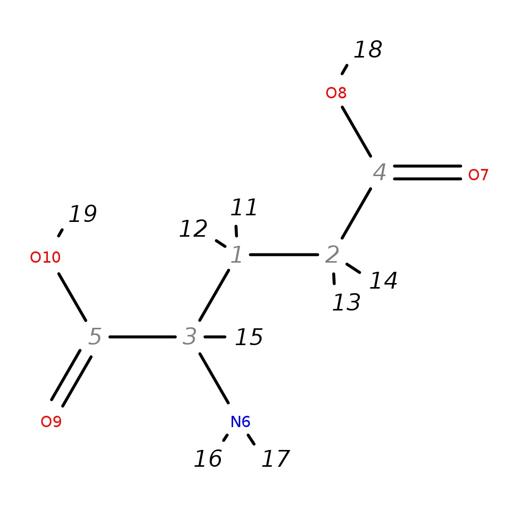 InChI=1S/C5H9NO4/c6-3(5(9)10)1-2-4(7)8/h3H,1-2,6H2,(H,7,8)(H,9,10)/t3-/m0/s1