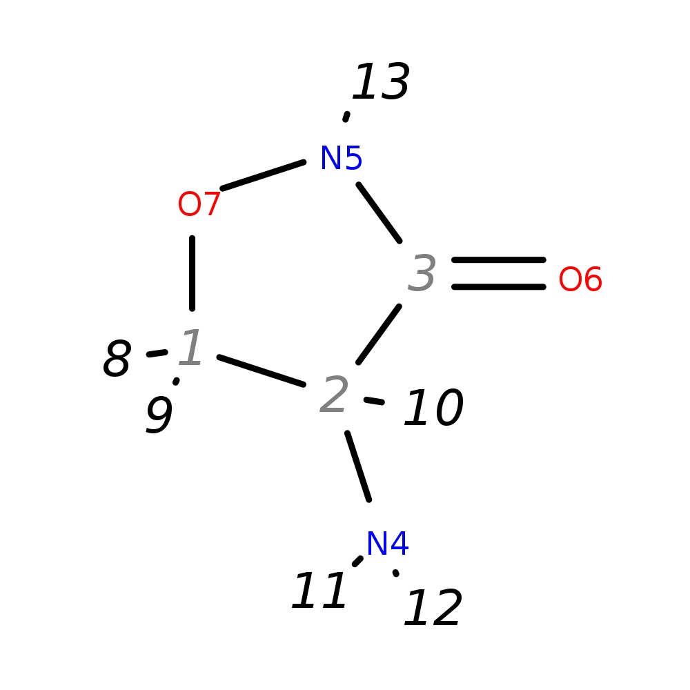 InChI=1S/C3H6N2O2/c4-2-1-7-5-3(2)6/h2H,1,4H2,(H,5,6)/t2-/m1/s1